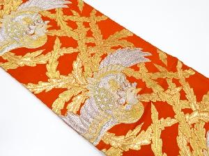 アンティーク　鳳凰模様織り出し袋帯（材料）